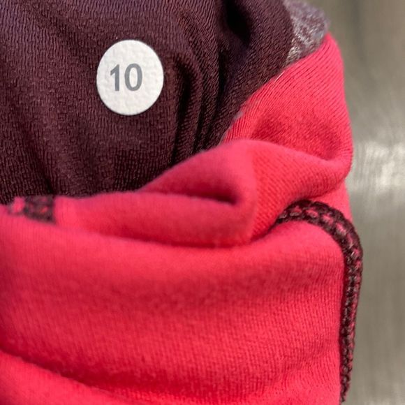 Lululemon Base Runner Jogger Heathered Bordeaux Drama Bon/Bon Sweatpants Size 10 - Picture 14 of 14